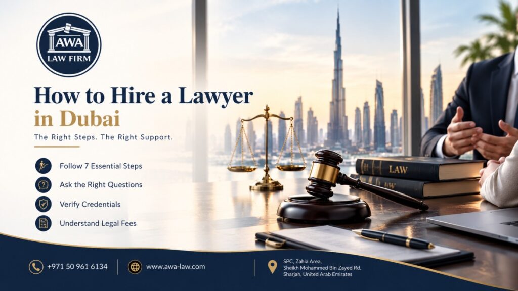 How to hire a lawyer in Dubai